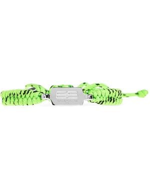 Balenciaga Pulsera Saint-Germain Lace Con Logo - Verde
