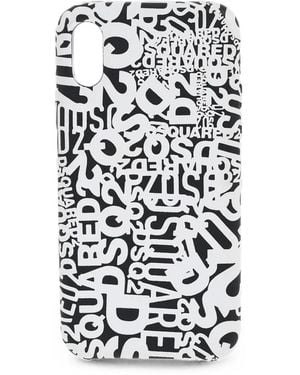 DSquared² Logo-Print Iphone X Case - White