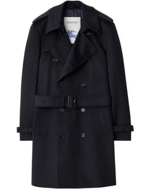 Burberry Hastings Trench Coat - Blue