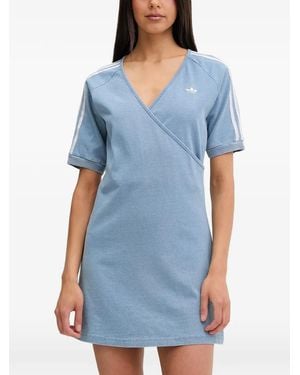 adidas Adilenium Season 5 Wrap-Style Mini Dress - Blue