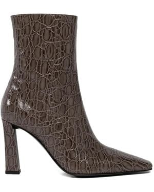 Giuseppe Zanotti Square-Toe Boots - Brown