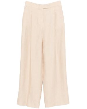 Eleventy Button-Closure Trousers - White