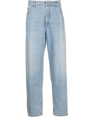 Brunello Cucinelli Straight-Leg Denim Jeans - Blue