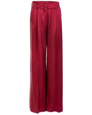 Silvia Tcherassi Opal Buttoned Pants - Red