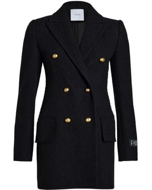 Patou Double-Breasted Blazer - Black