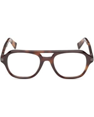 ZEGNA Klassische Pilotenbrille - Schwarz