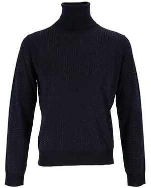 P.A.R.O.S.H. Crystal-Embellished Roll-Neck Jumper - Blue