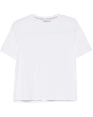Le Tricot Perugia Round Neck T-Shirt - White
