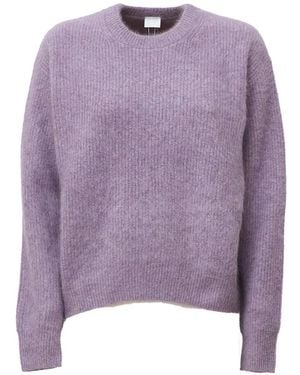 C.T.Plage Jersey De Punto Con Cuello Redondo - Morado
