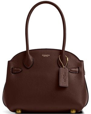 COACH Soft Empire Grained Leather Tote Bag - Brown