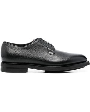 Santoni レザーダービーシューズ - ブラック