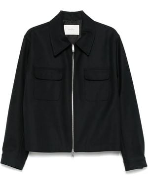 Second/Layer Zip-Up Bomber Jacket - Black