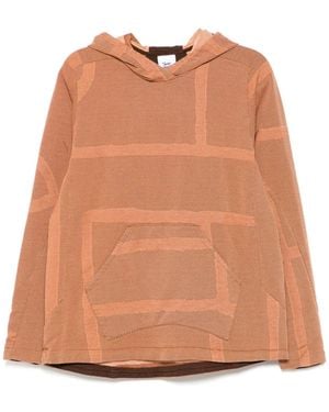 Stain Shade Hoodie En Coton - Orange