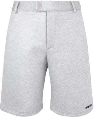 MSGM Belt Loops Shorts - Grey