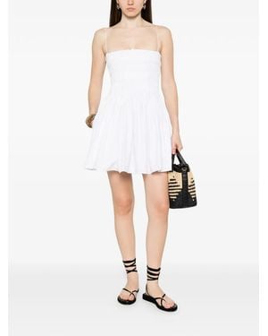 Matteau Spaghetti-Straps Mini Dress - White