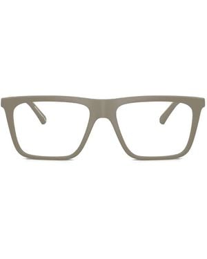 Emporio Armani Matte Rectangle Sunglasses - Natural