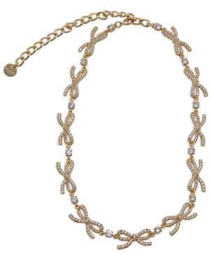 Self-Portrait Bow-Embellished Necklace - White