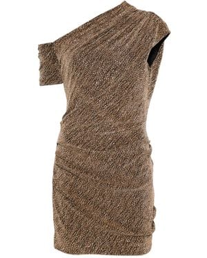 IRO Nalone One-Shoulder-Kleid - Braun