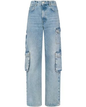 Moschino Mid-Rise Straight-Leg Jeans - Blue