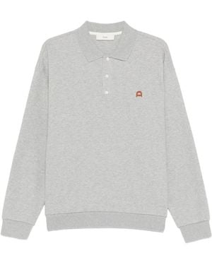 DUNST Embroidered-Logo Polo Shirt - White