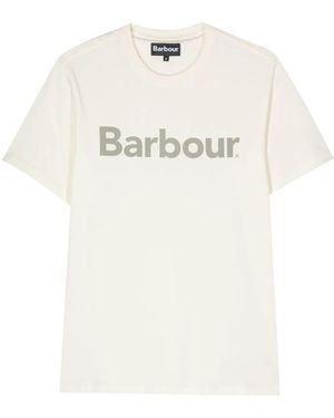 Barbour ロゴ Tシャツ - ナチュラル