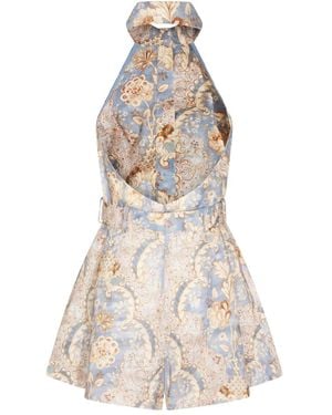 Zimmermann Combishort À Dos-Nu - Blanc