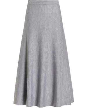 Gabriela Hearst Freddie Knitted Midi Skirt - Grey