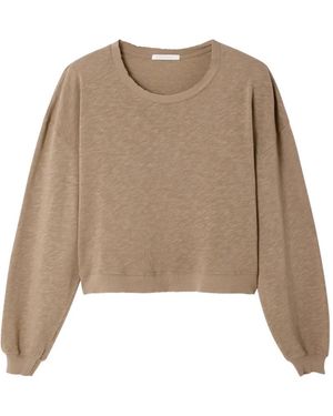 American Vintage Sonoma T-Shirt Met Ronde Hals - Naturel
