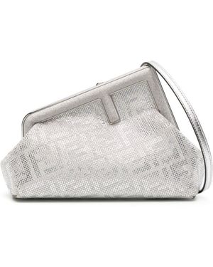 Fendi Small First Crystal Bag - White
