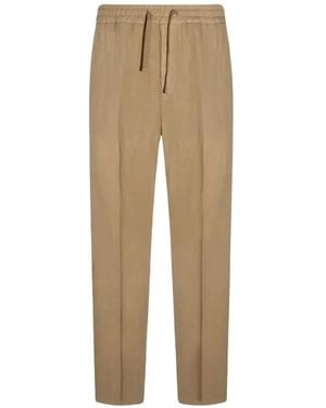 Altea Drawstring-Waist Trousers - Natural