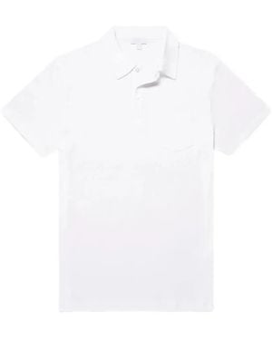 Sunspel Polo Riviera Sea Island - White