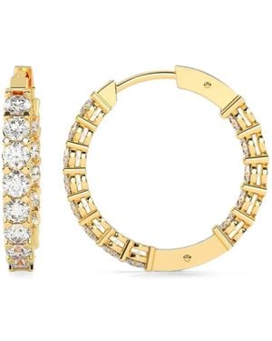 Diamond Essentials Diamond Hoop Earrings - Metallic