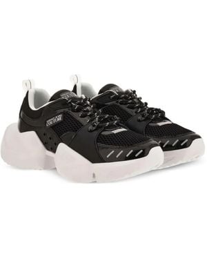 Versace Jeans Couture Lace-Up Trainers - Black
