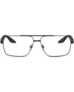 Prada Linea Rossa Rectangle-Frame Glasses - Black