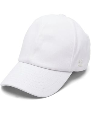 Courreges Curved-Peak Cotton Cap - White