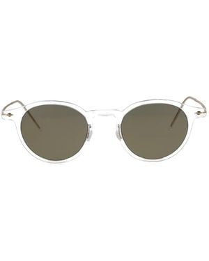 Lindberg Lunettes De Soleil À Monture Ronde - Metallic