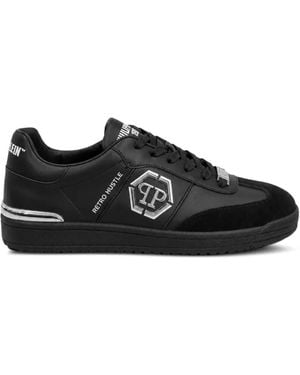 Philipp Plein Low-Top Trainers Retro Hustle Bicolour - Black
