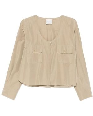 forte_forte Cotton Blend Blouse - Natural