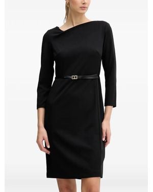 DKNY Belted Mini Dress - Black