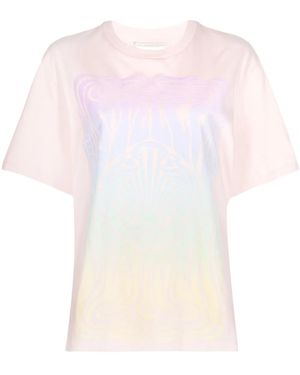 Stella McCartney Star Print Cotton T-shirt - White