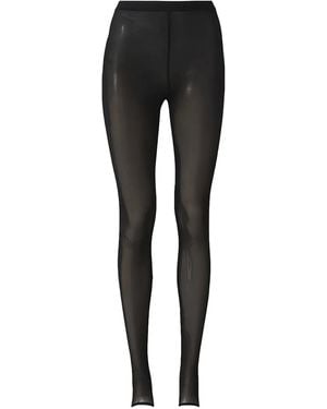 Wardrobe NYC Semi-Sheer Leggings - Black