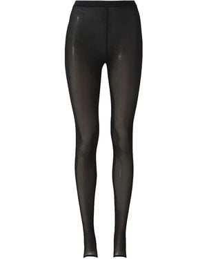 Wardrobe NYC Semi-Sheer Leggings - Black
