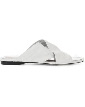 Paris Texas Maria Crossover-Strap Sandals - White