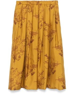 Fabiana Filippi Soft Fabric Mini Skirt - Yellow