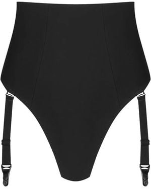 Maison Close Nuit Infinie High-Waisted Briefs - Black