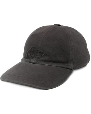 Brioni Logo-Embroidered Baseball Cap - Black