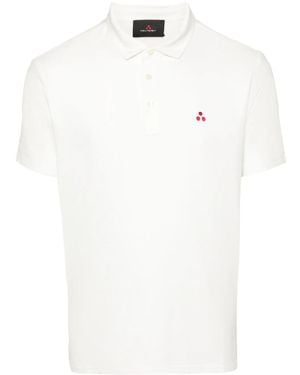 Peuterey Polo Con Ricamo Logo - Bianco