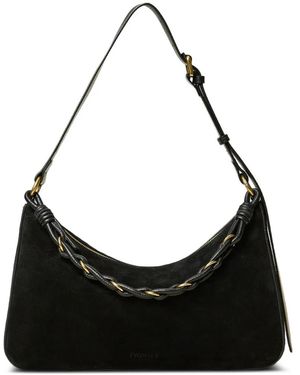 Twinset Braided-Chain Shoulder Bag - Black