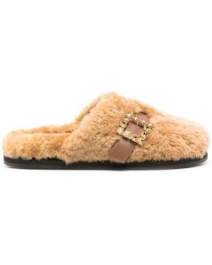 Roberto Festa Marcus Shearling Slippers - Brown