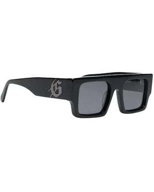 Godspeed Logo-Detail Square-Frame Sunglasses - Black